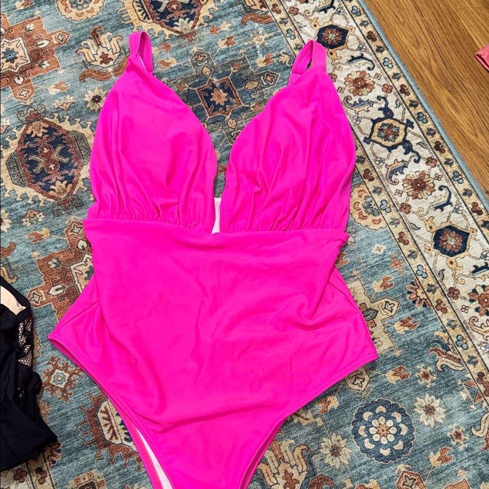 Vibrant Pink One-Piece Swimsuit